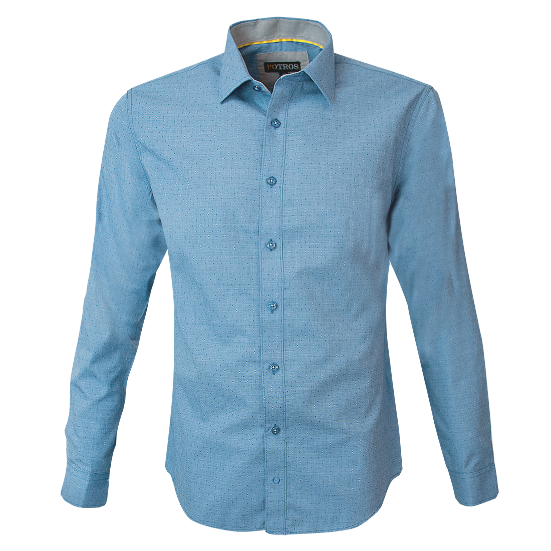 Camisa Fantasía Jacquard Slim Fit