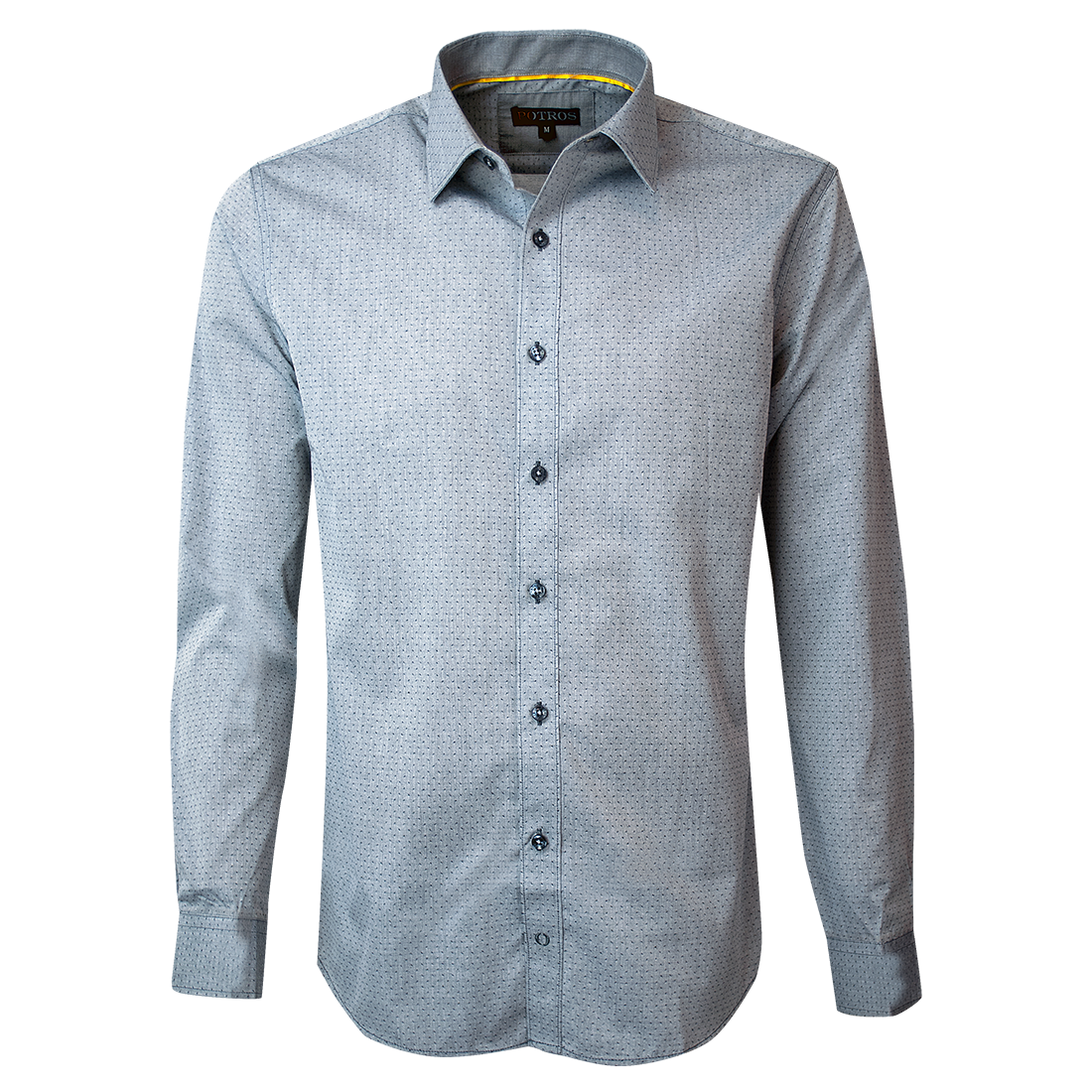 Camisa Fantasía Jacquard Slim Fit