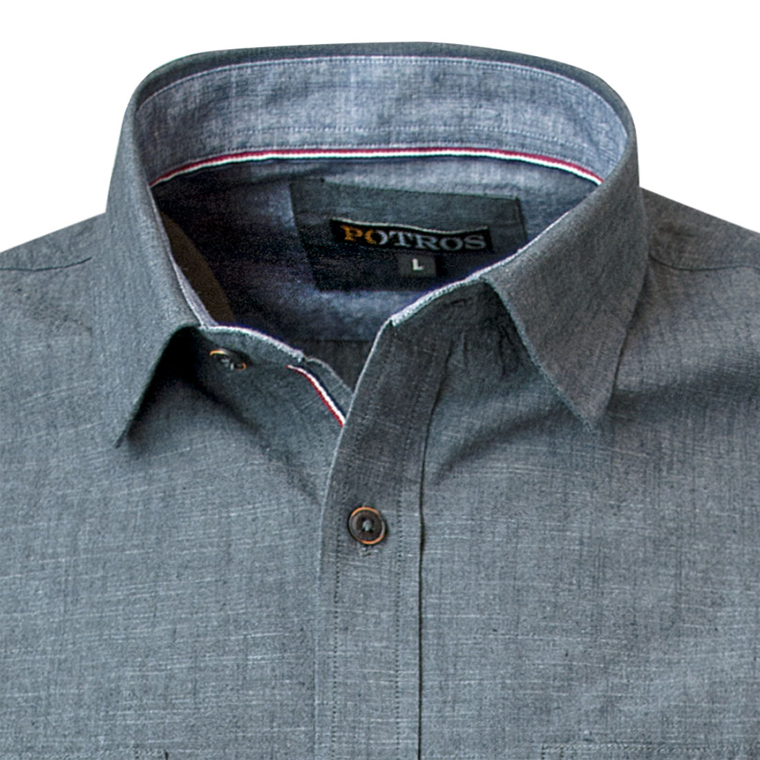 Camisa Doble Bolsillo Slim Fit