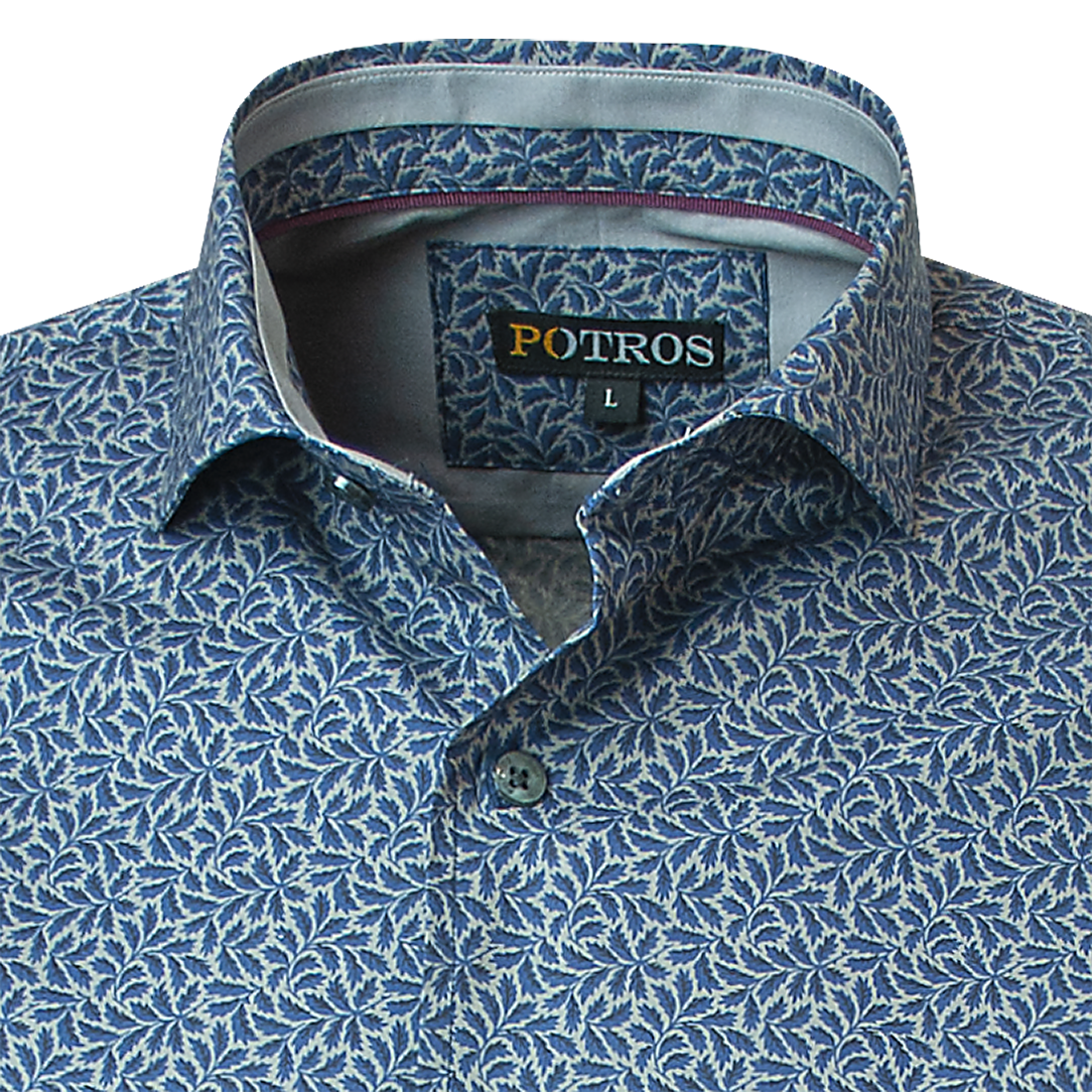 Camisa Estampada Spandex Ultra Slim