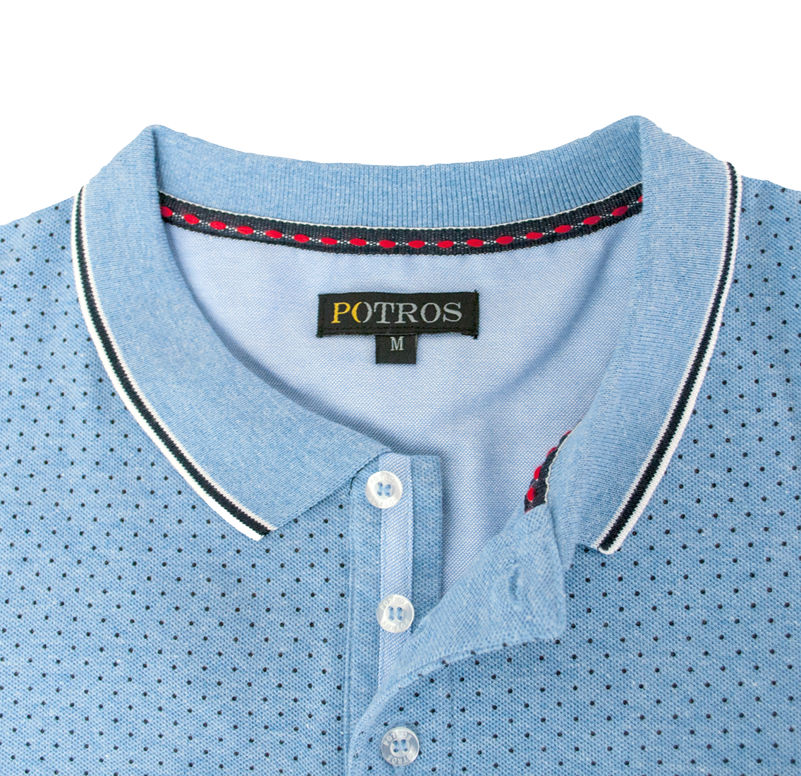 Polera Pique Melange Estampada 