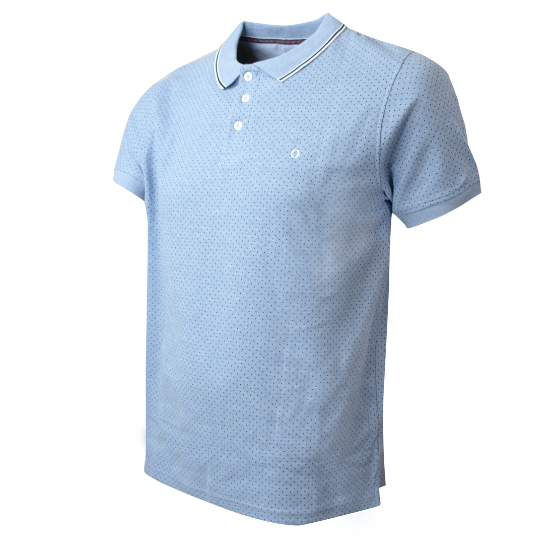 Polera Pique Melange Estampada 
