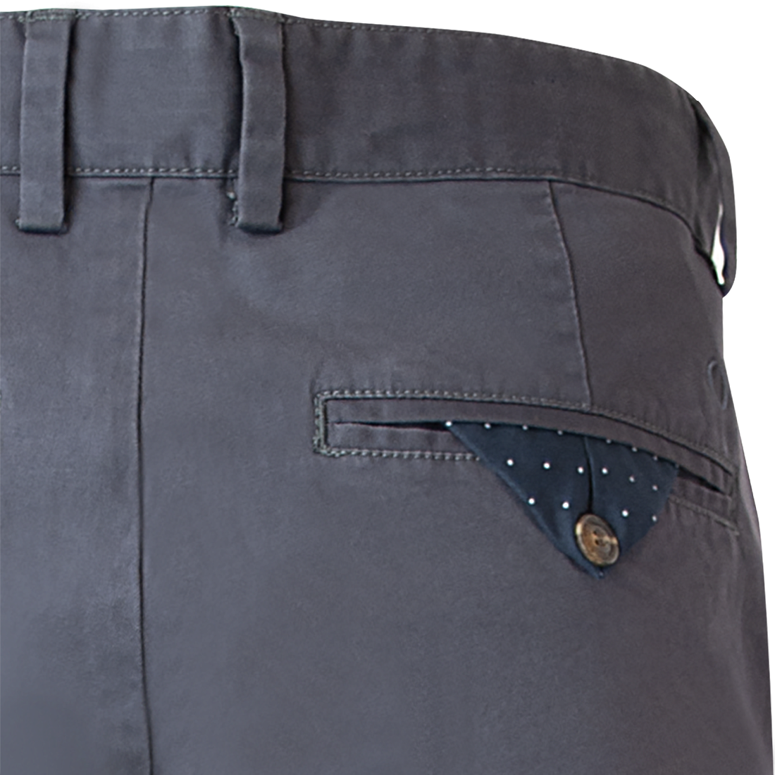 Pantalón Gabardina Spandex Frente Plano Slim Fit