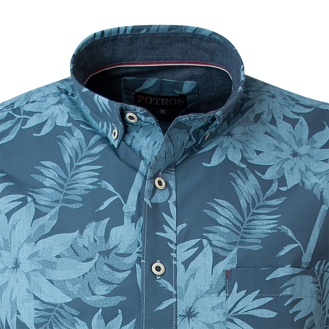 Camisa Estampada Button Down Slim Fit