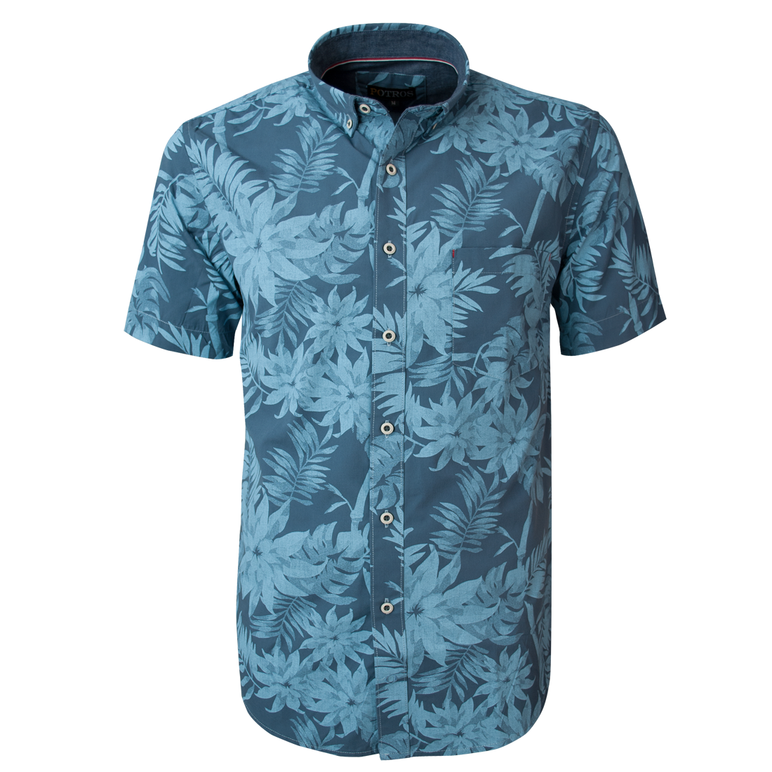Camisa Estampada Button Down Slim Fit