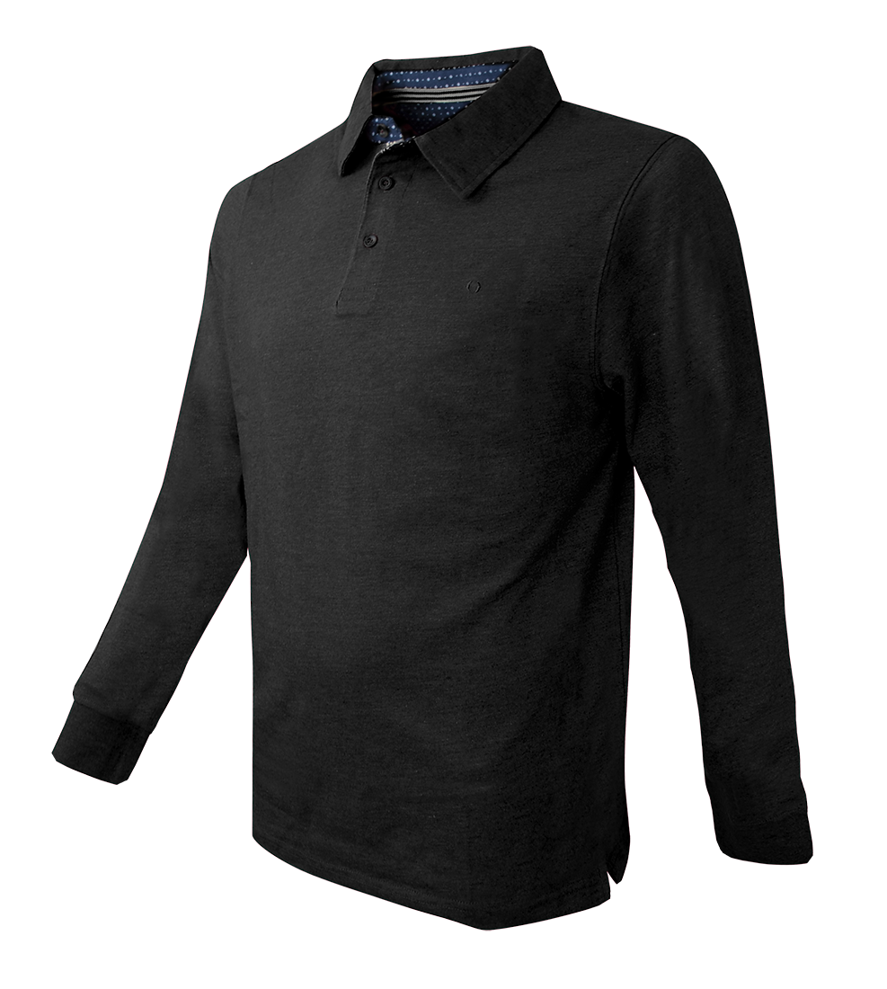 Polera Jersey Cuello Camisero 