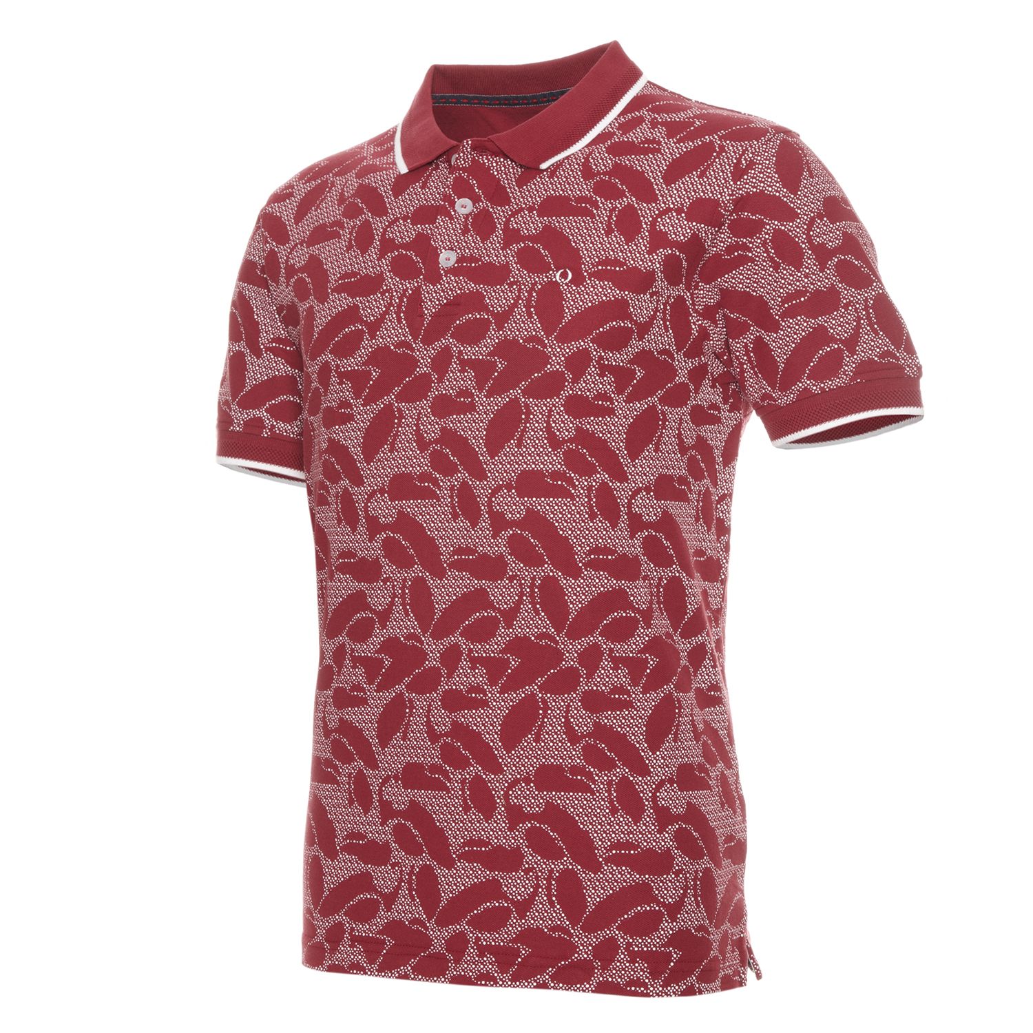 Polera Pique Melange Estampada