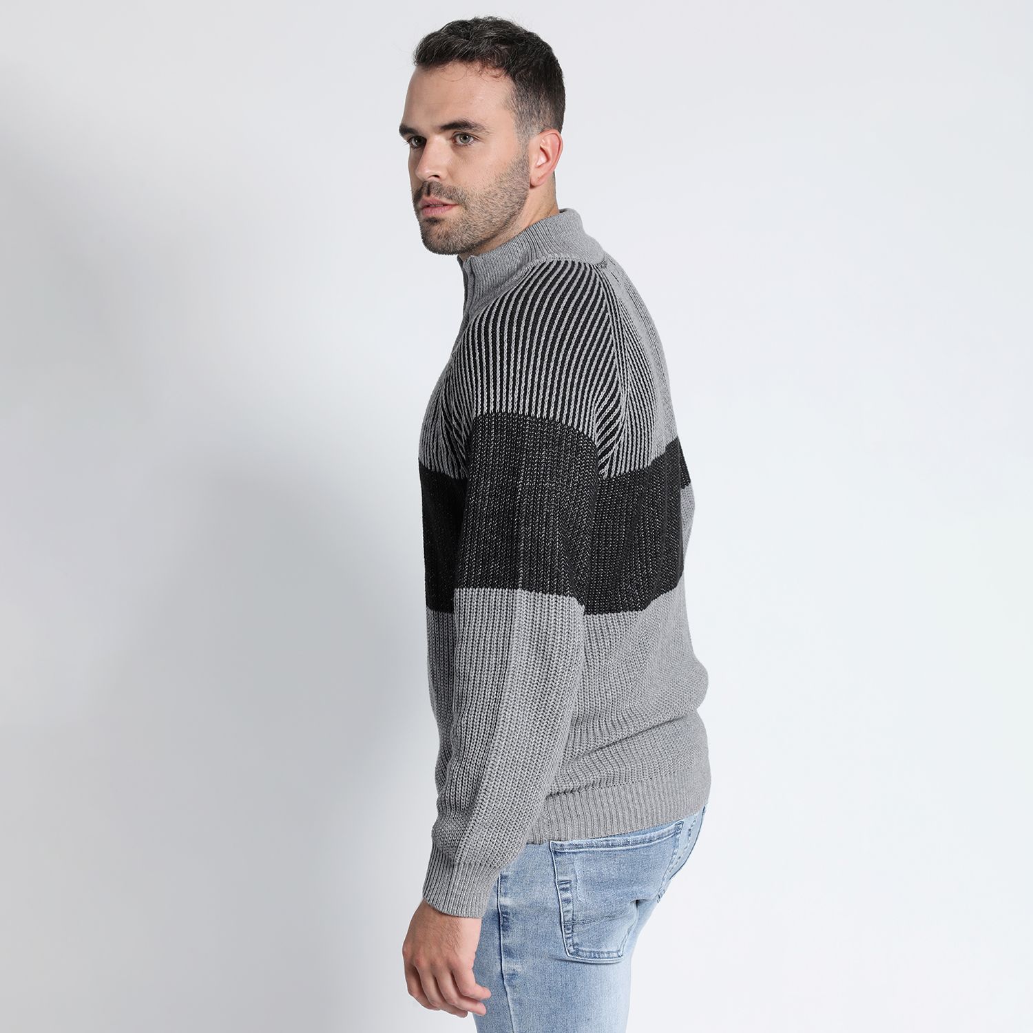 Sweater Rayas Bicolor