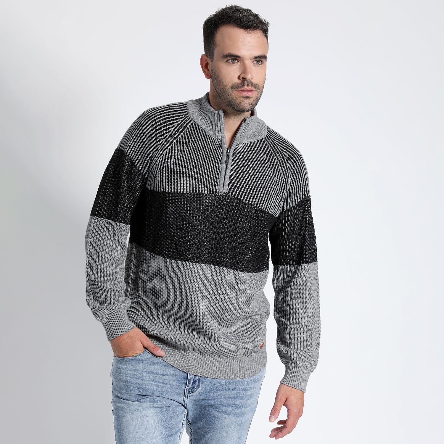 Sweater Rayas Bicolor