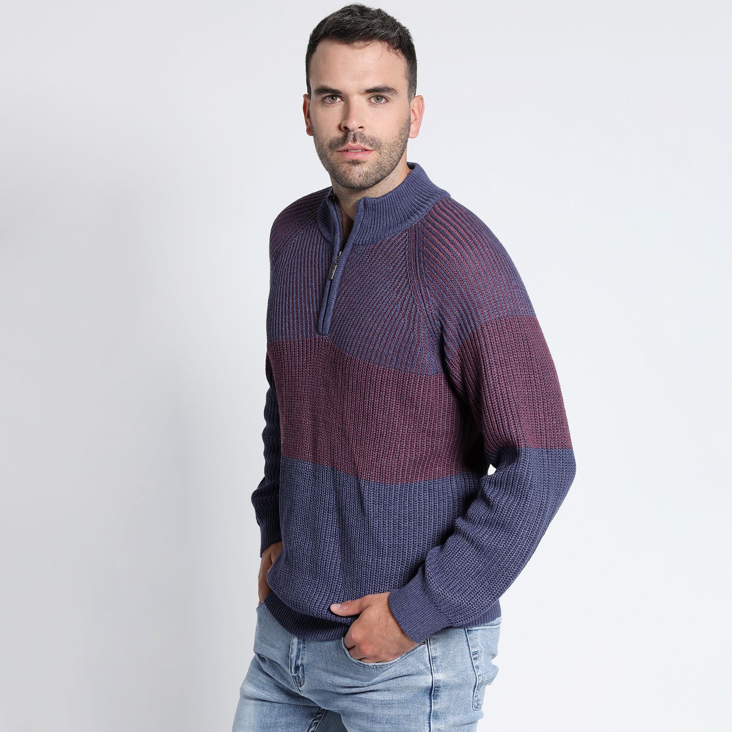 Sweater Rayas Bicolor