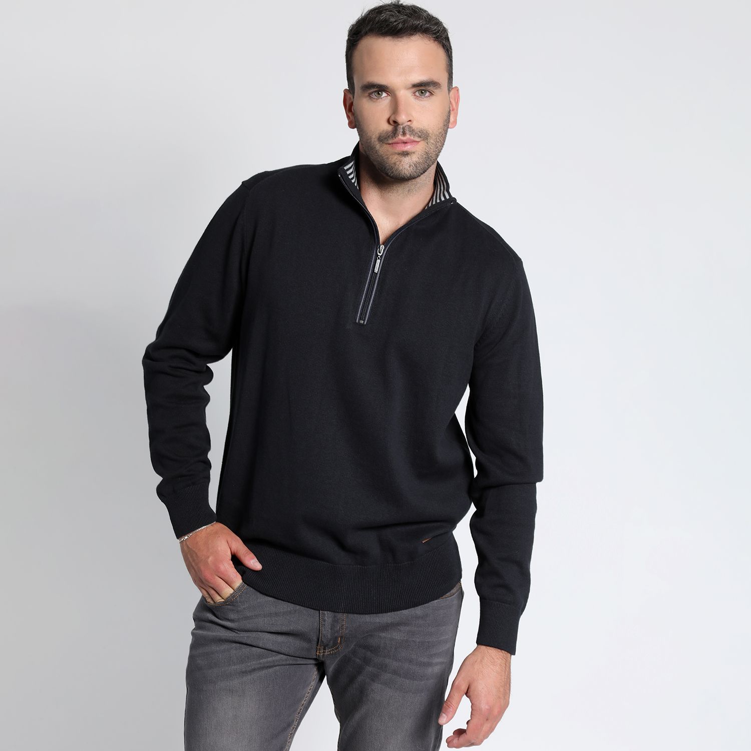 Sweater Half Zipper