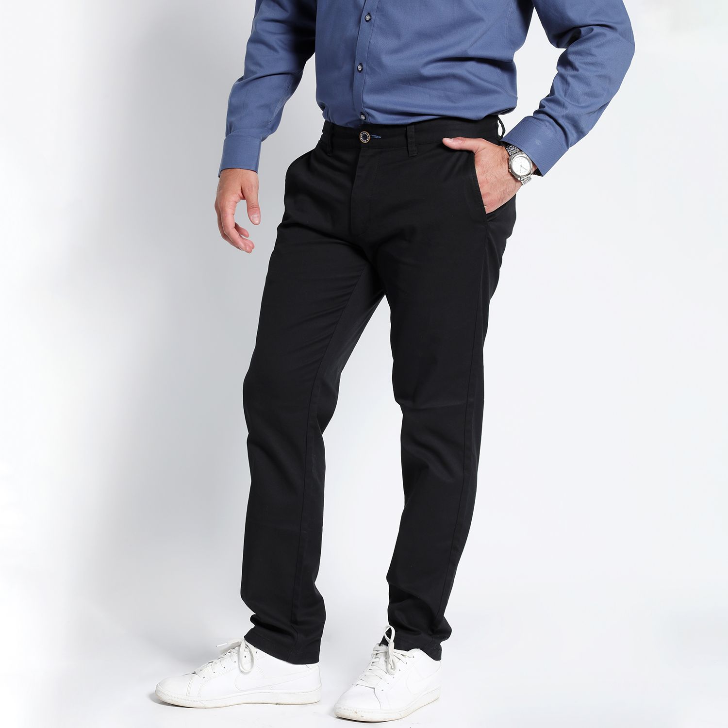 Pantalón Frente Plano Spandex
