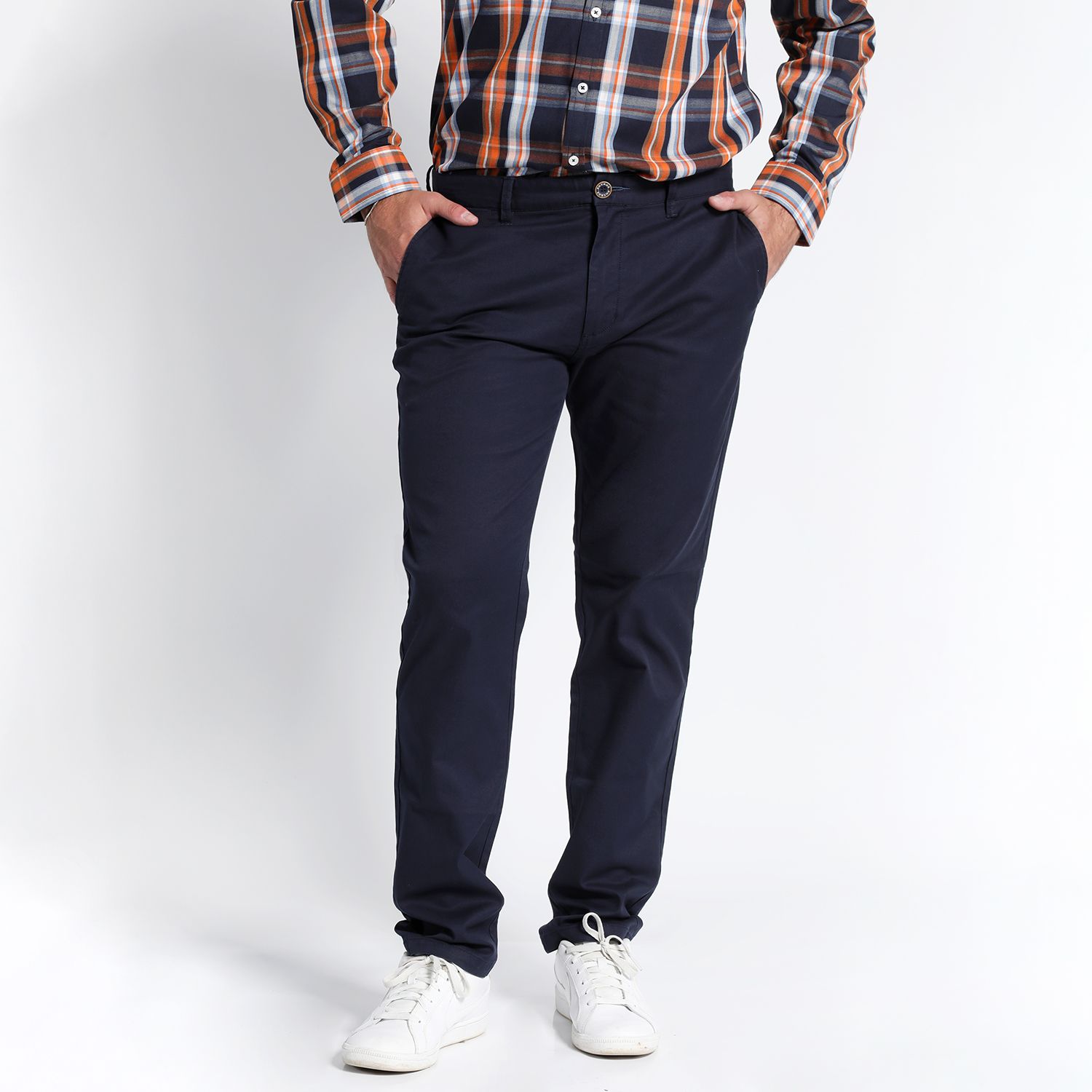 Pantalón Frente Plano Spandex