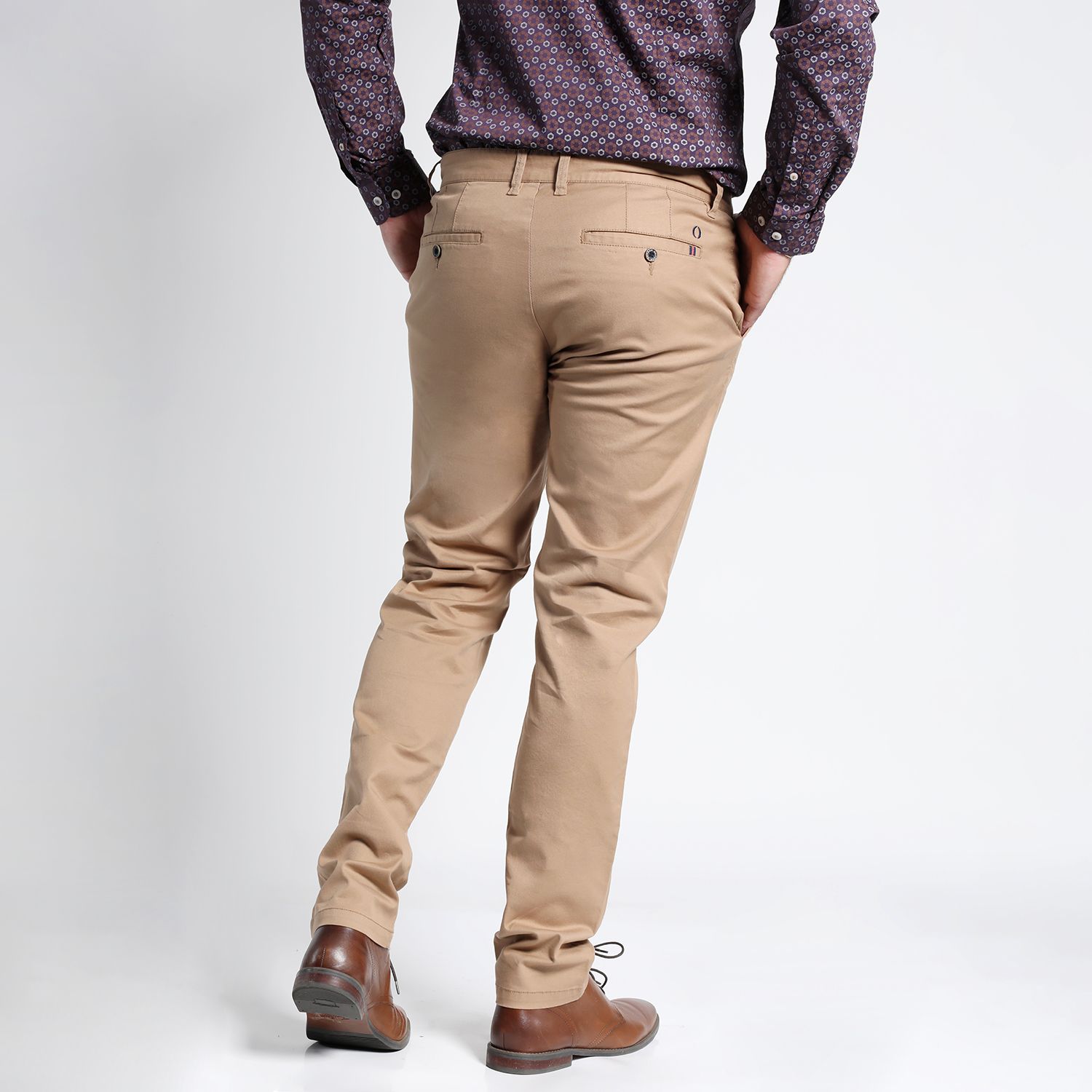 Pantalón Frente Plano Spandex