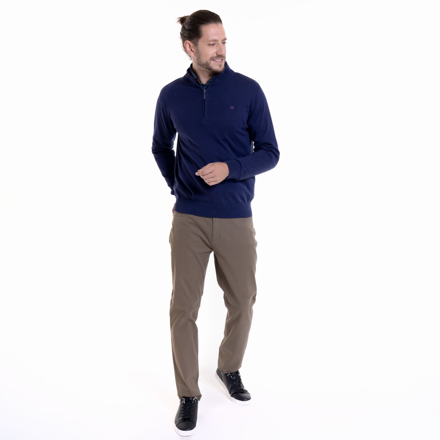 Sweater Half Zipper 