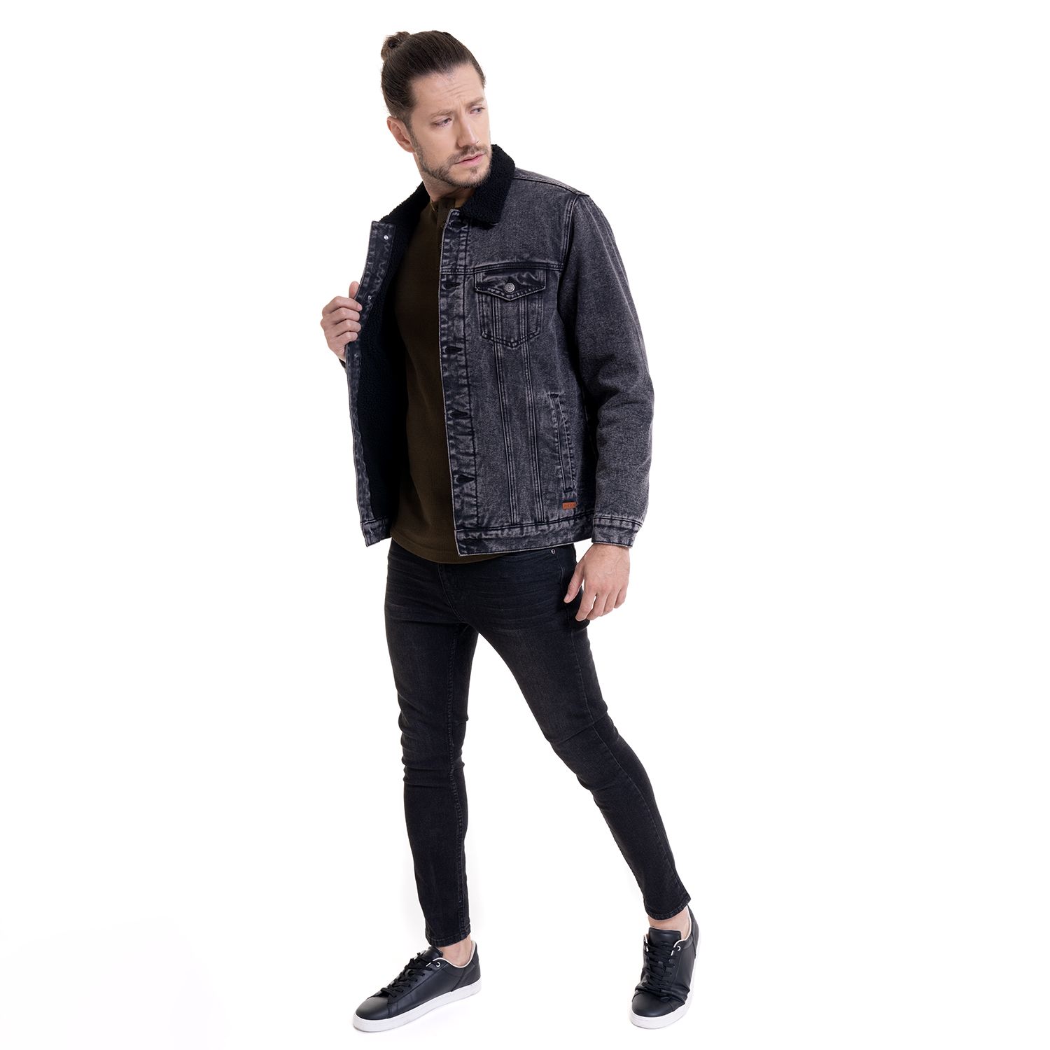 Chaqueta Denim Con Chiporro