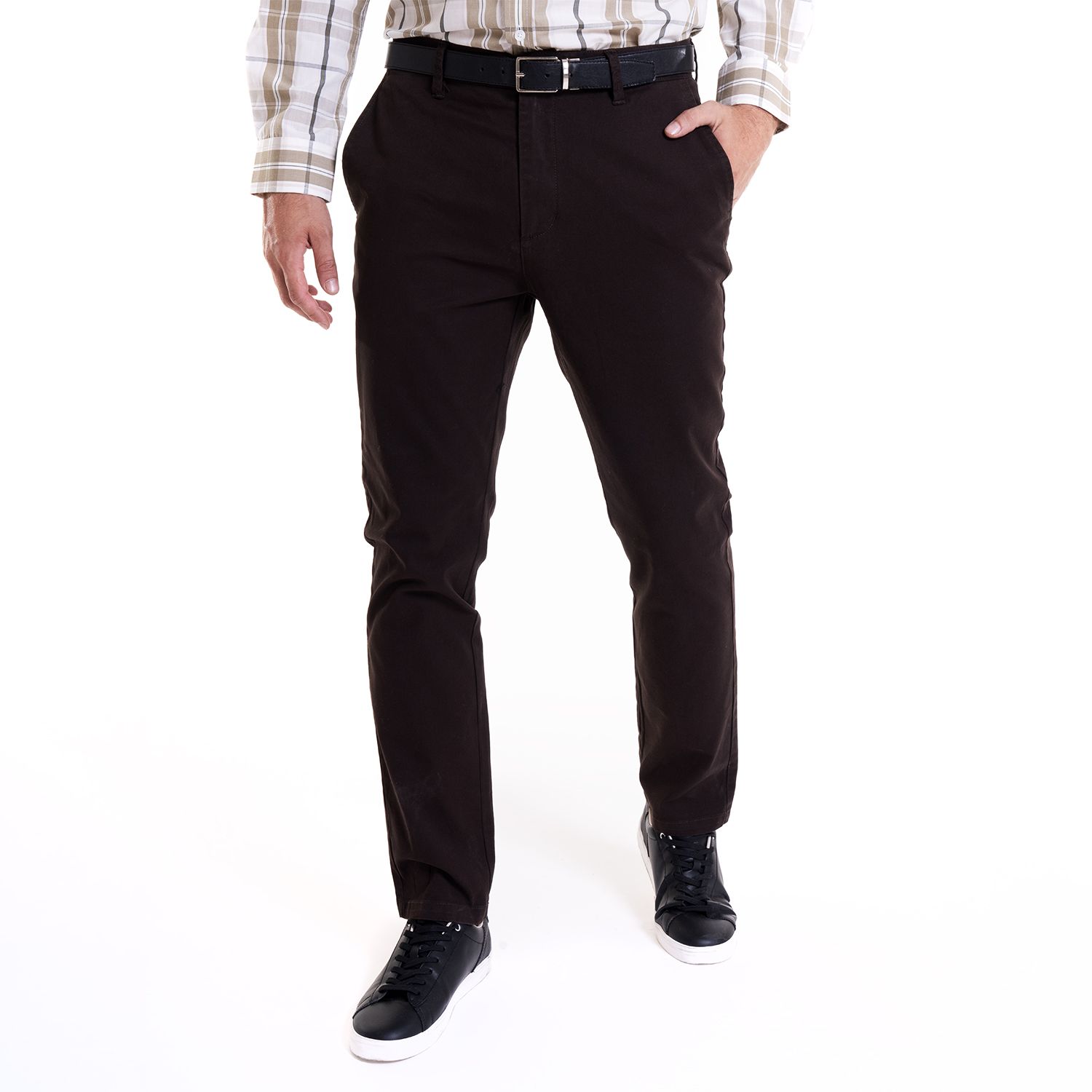 Pantalón Frente Plano Spandex