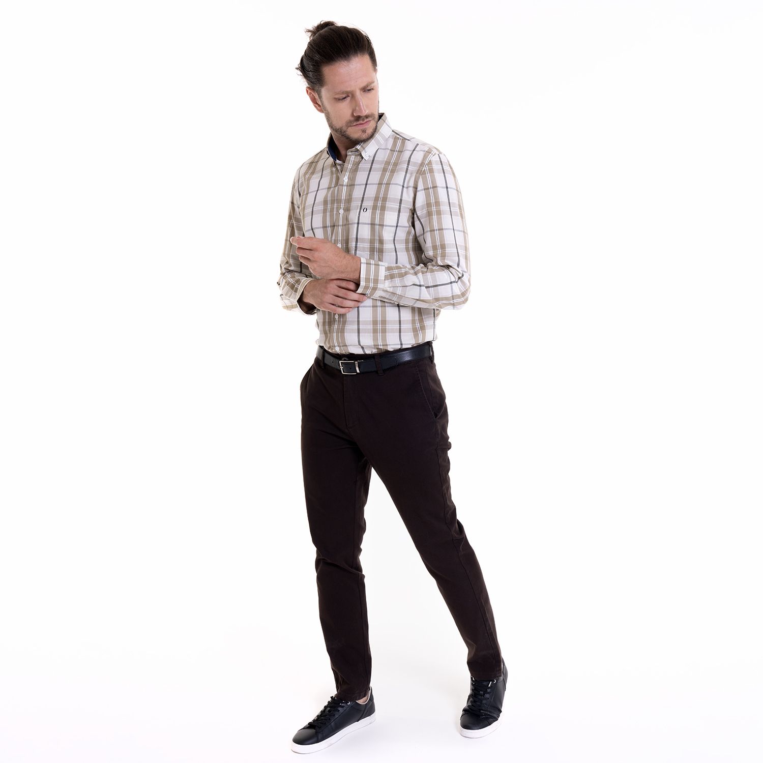 Pantalón Frente Plano Spandex