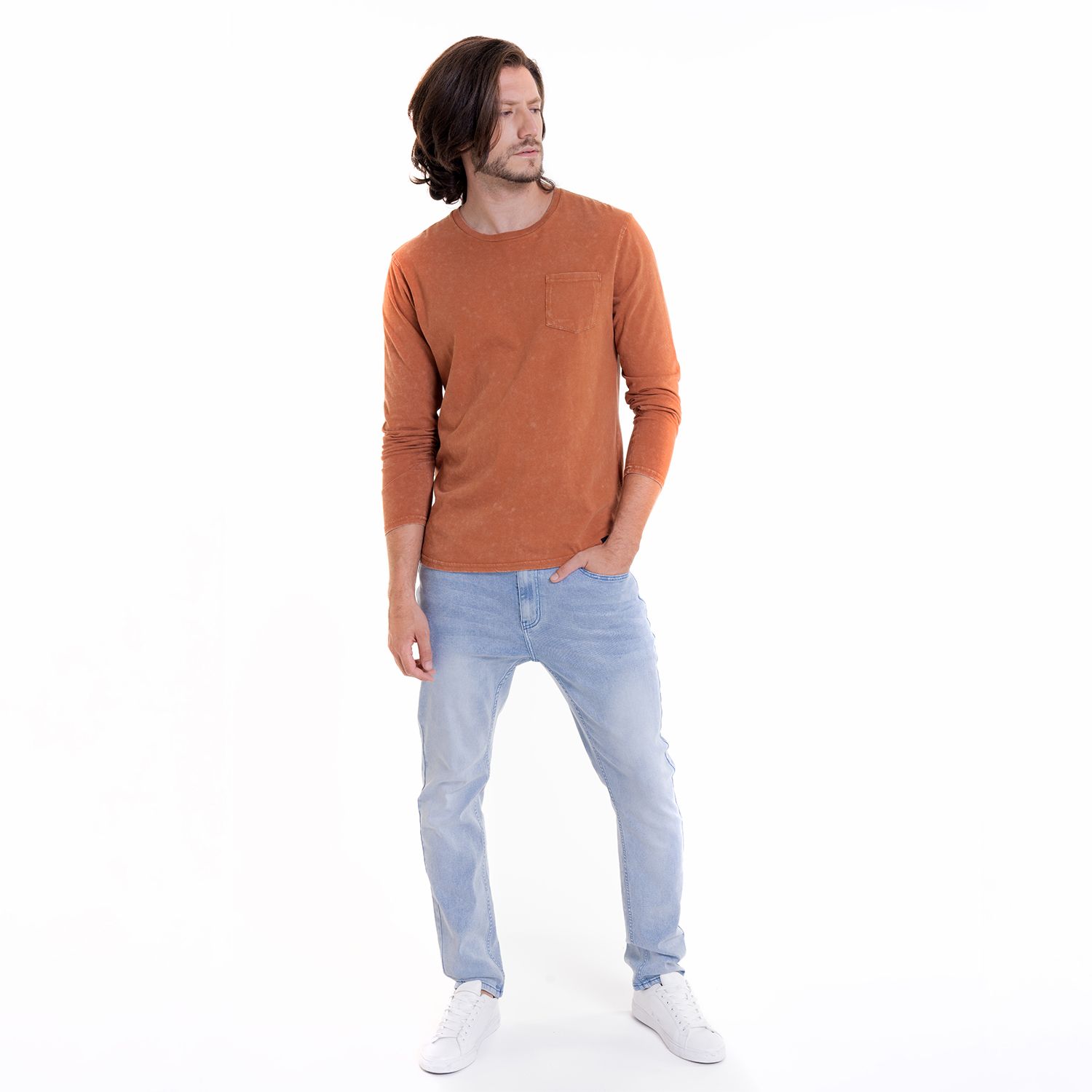 Polera Cuello Redondo Manga Larga