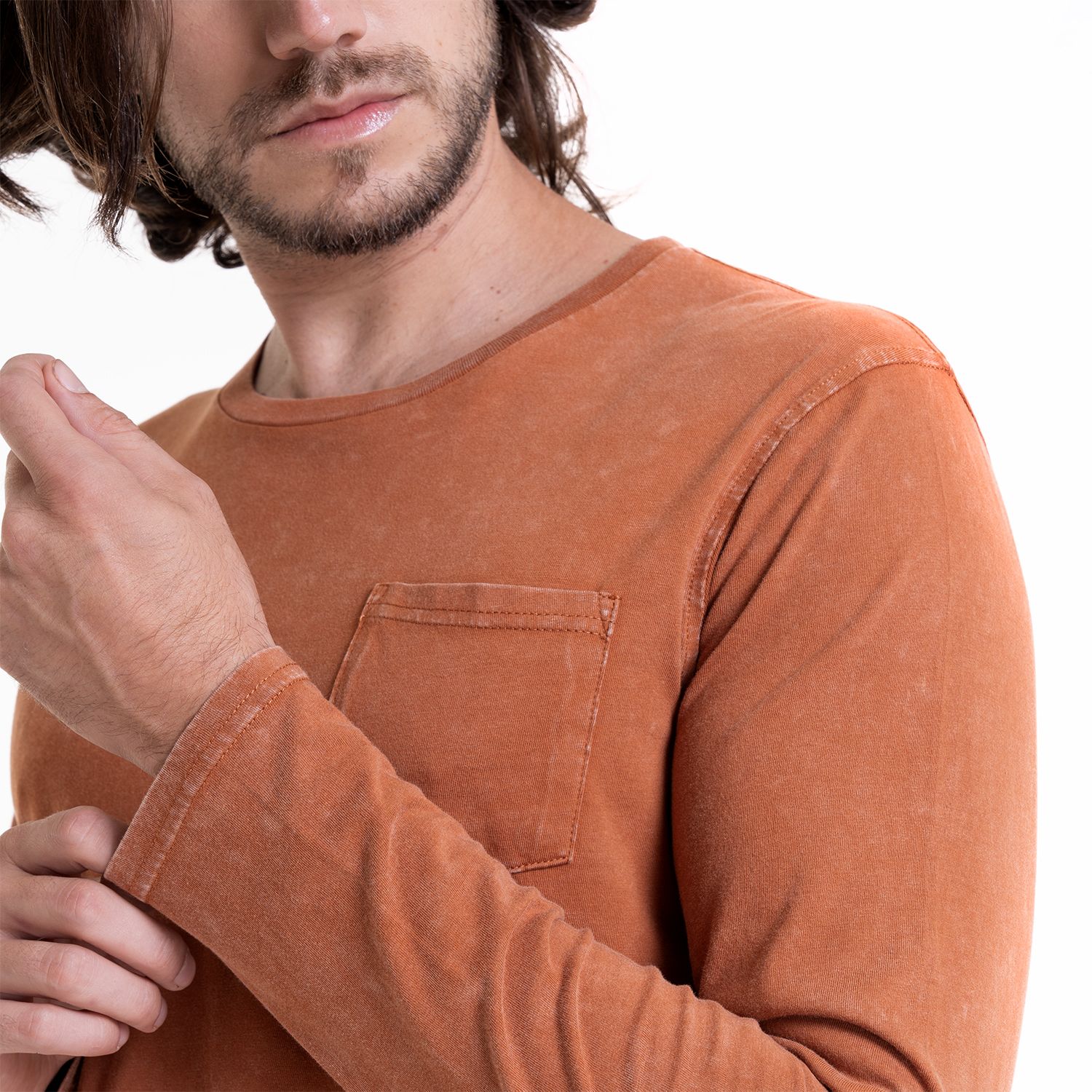 Polera Cuello Redondo Manga Larga