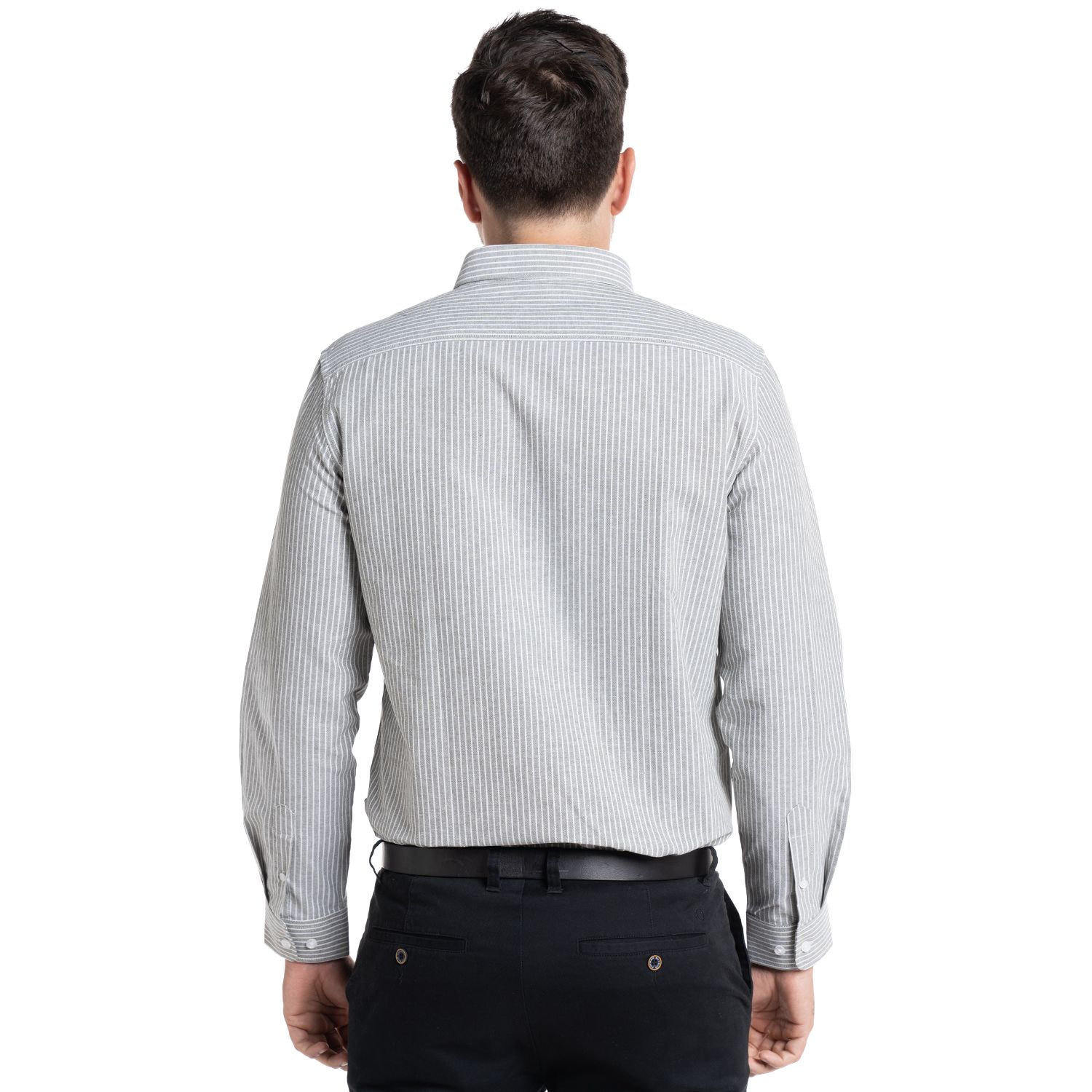 Camisa Oxford Listada Bergen