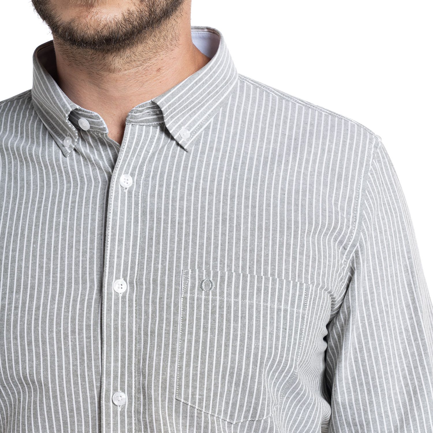 Camisa Oxford Listada Bergen