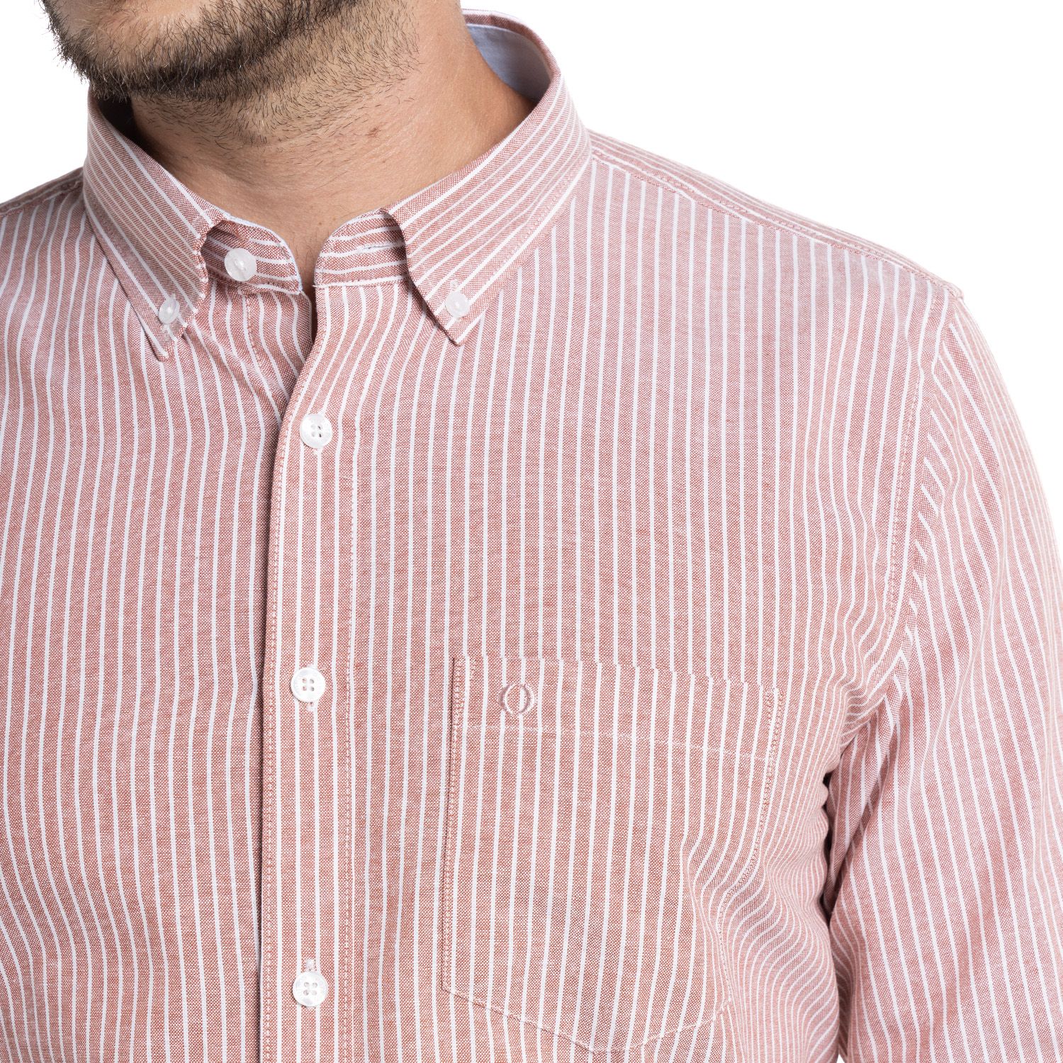 Camisa Oxford Listada Bergen
