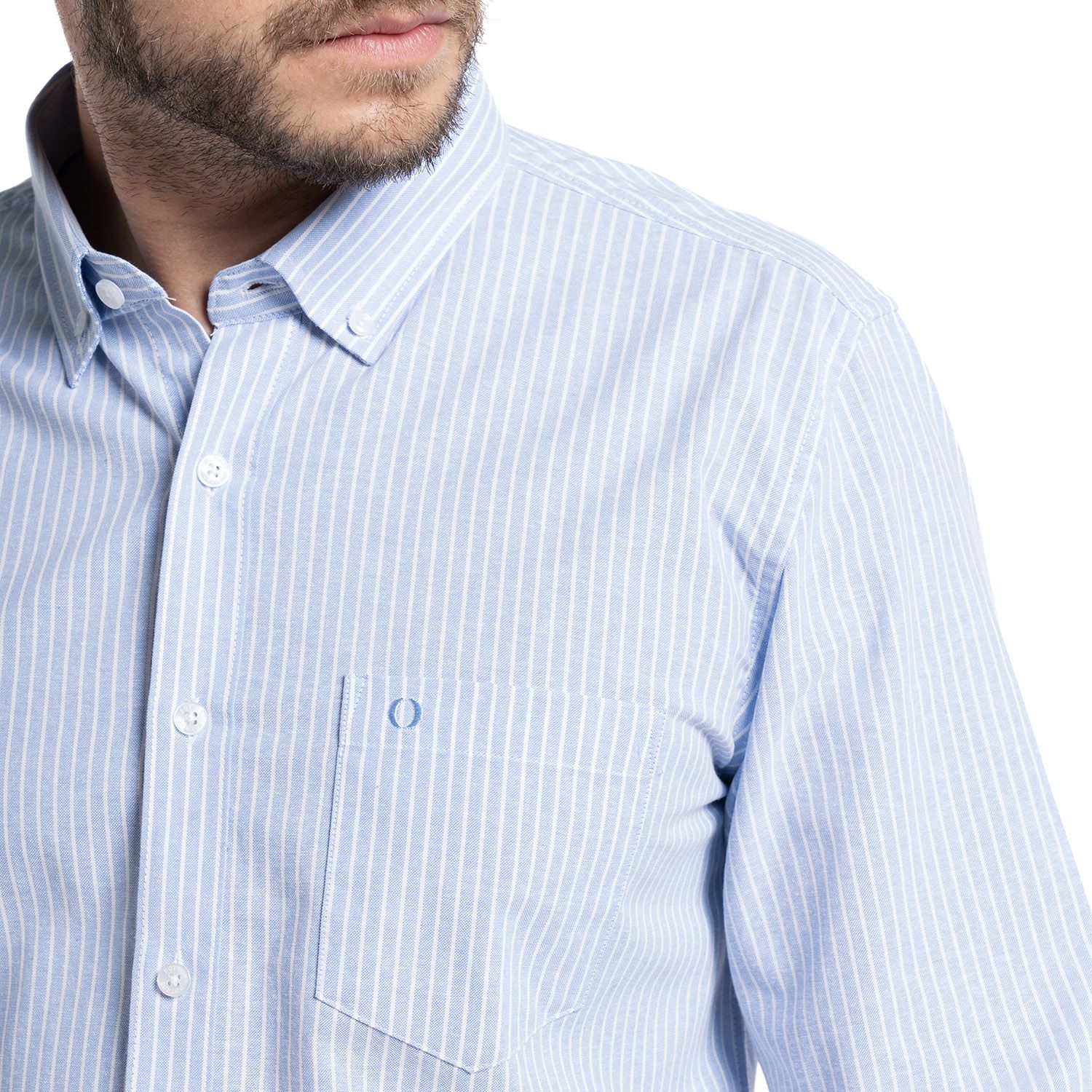 Camisa Oxford Listada Bergen