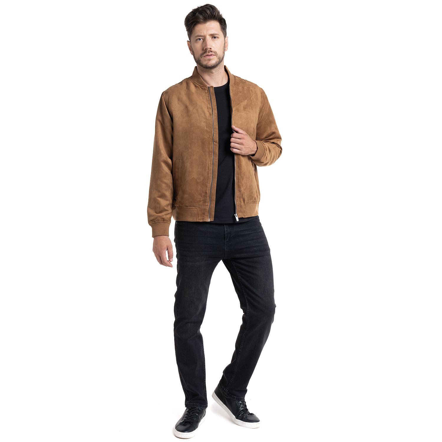 Chaqueta Bomber Suede Cáceres