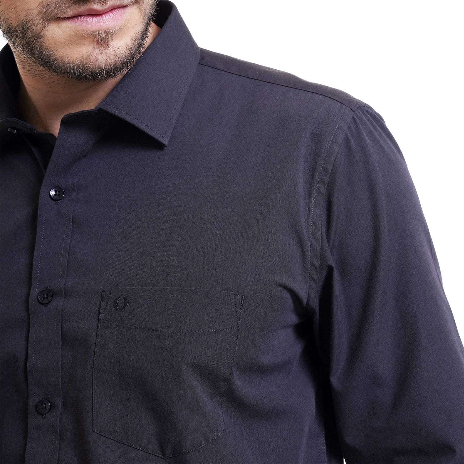 Camisa Lisa Básica Tailored Fit