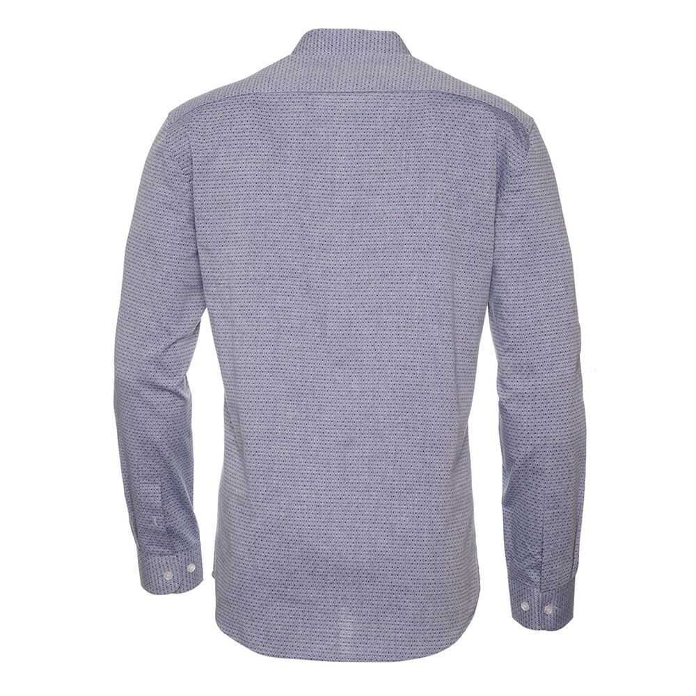 Camisa Jacquard Cuello Italiano