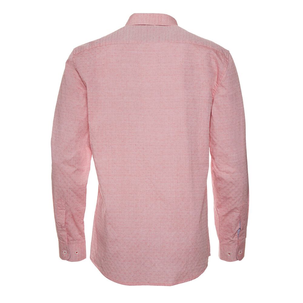 Camisa Jacquard Cuello Italiano