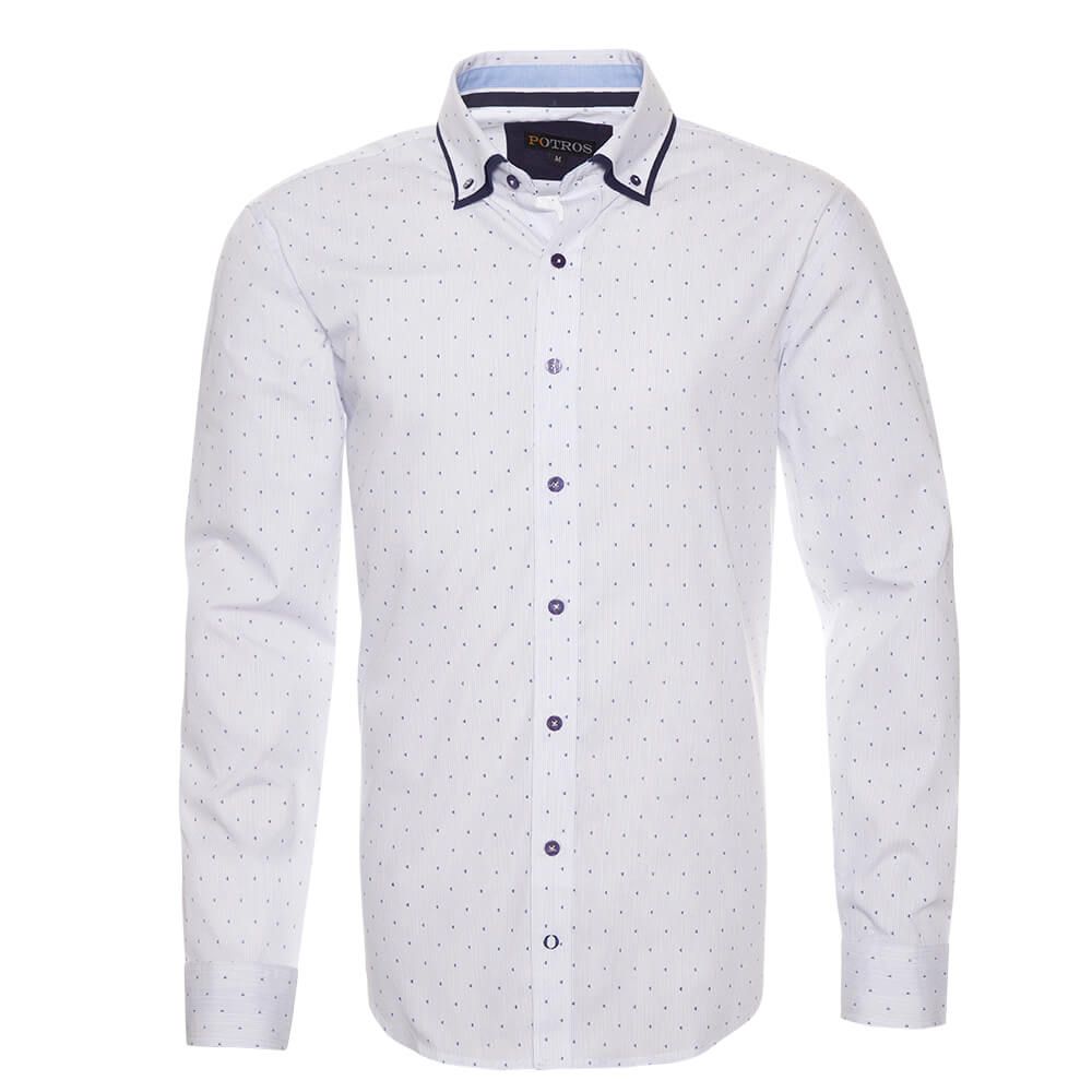 Camisa Yd Estampado Doble Cuello