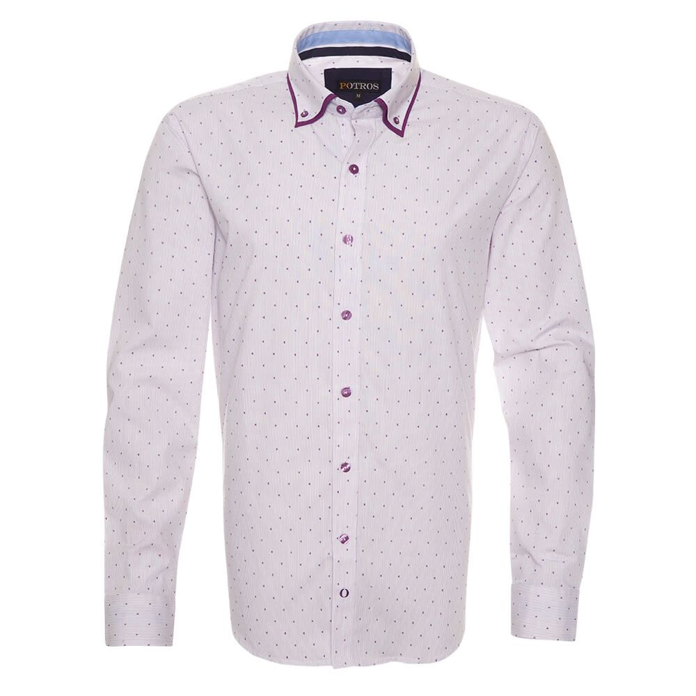 Camisa Yd Estampado Doble Cuello