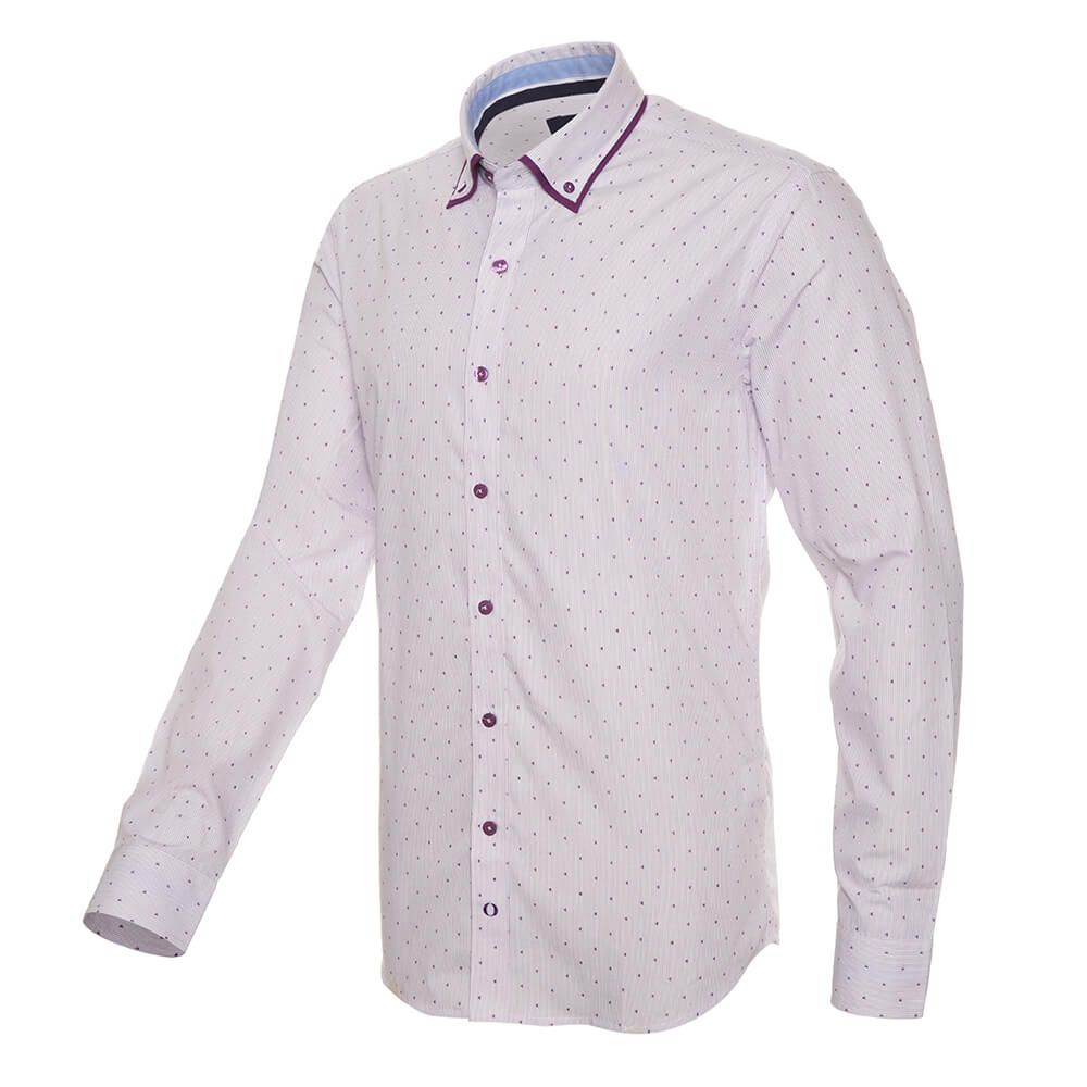 Camisa Yd Estampado Doble Cuello