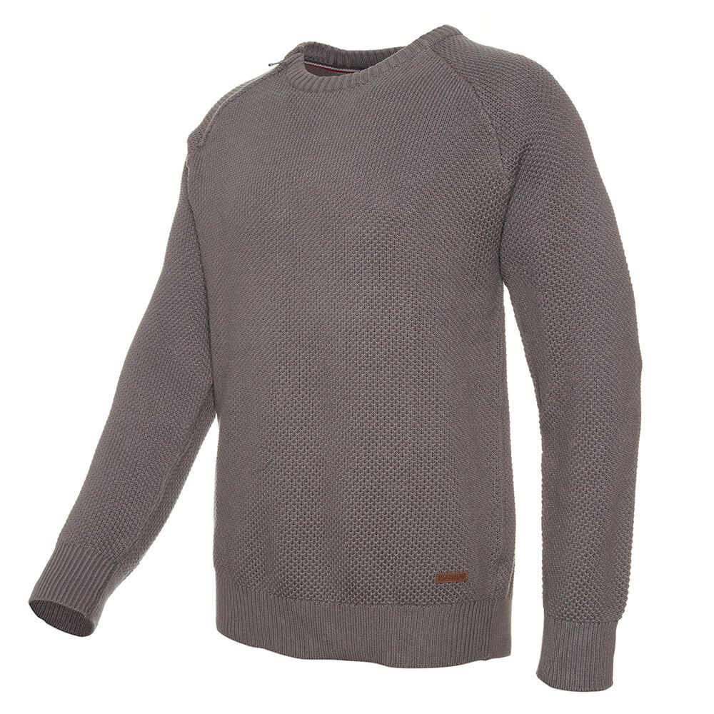 Sweater Cuello Redondo Con Cierre