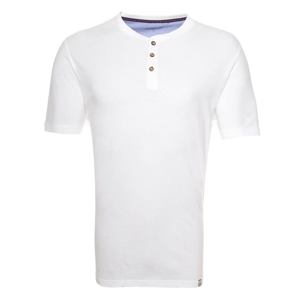 Polera Jersey Botónes En Cuello 