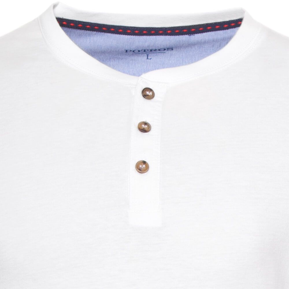 Polera Jersey Botónes En Cuello 