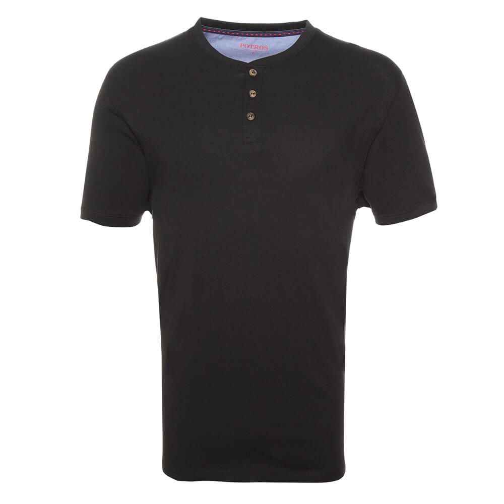 Polera Jersey Botónes En Cuello 
