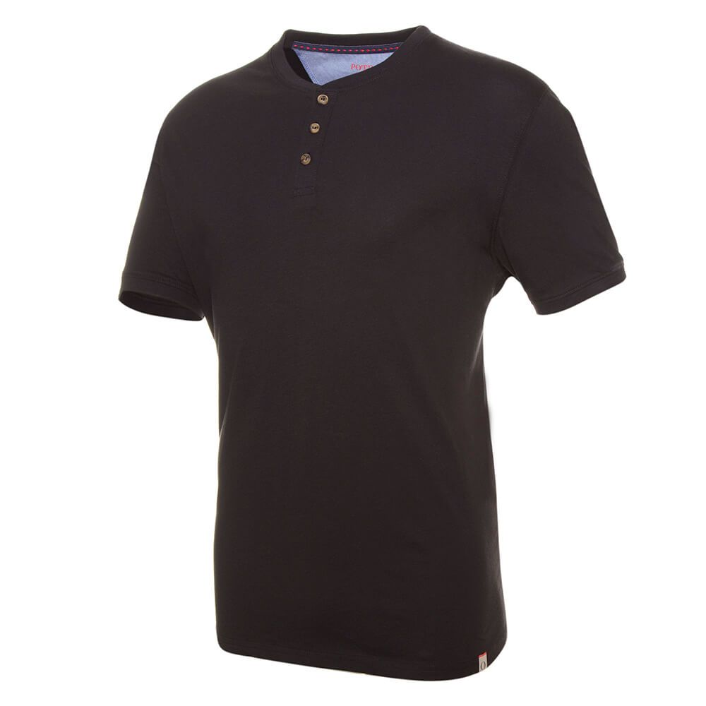Polera Jersey Botónes En Cuello 