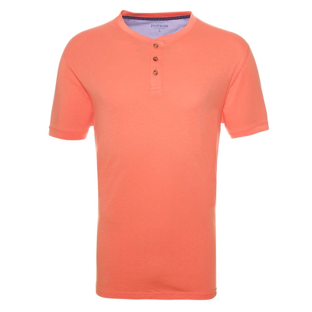 Polera Jersey Botónes En Cuello 