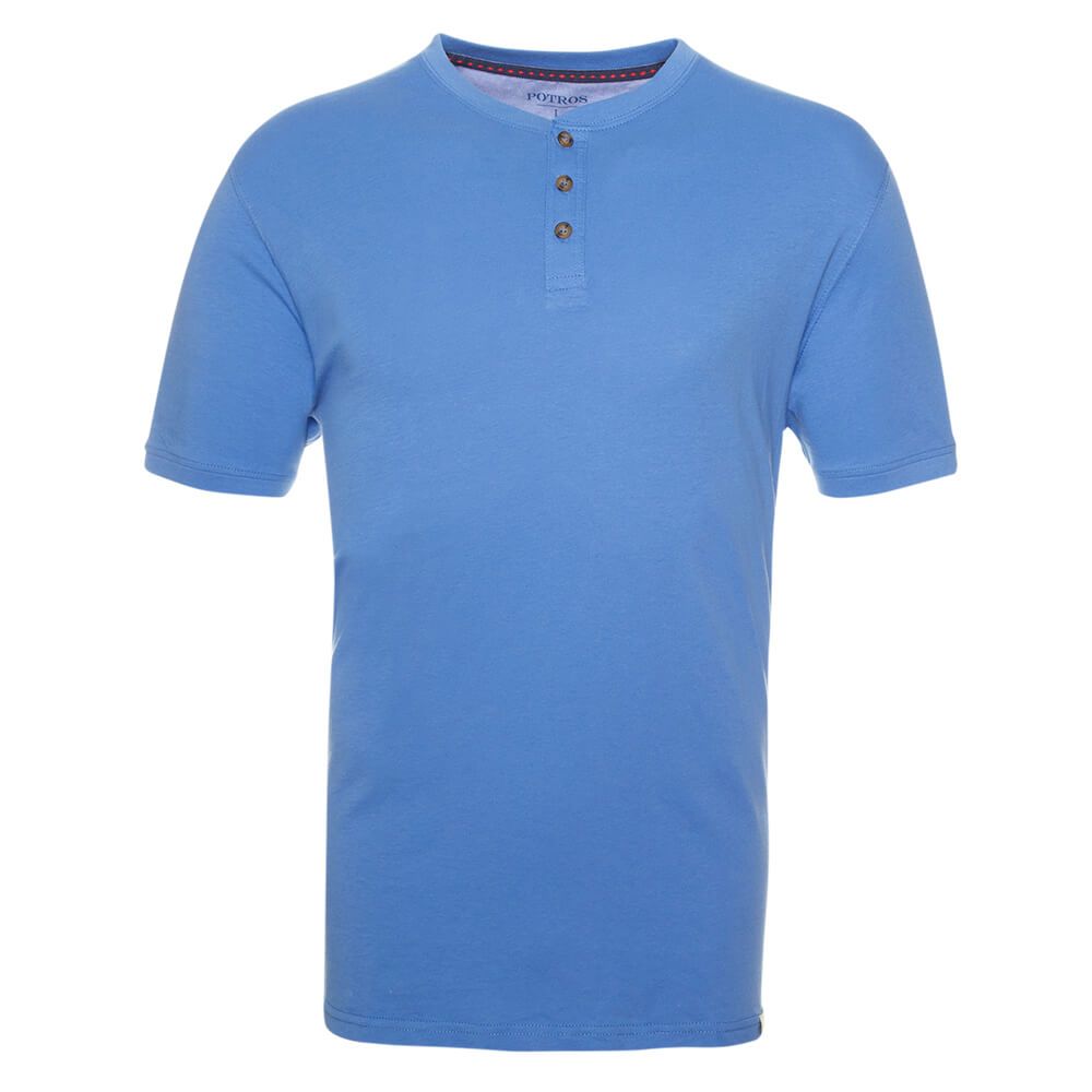 Polera Jersey Botónes En Cuello 