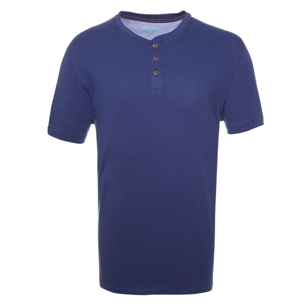 Polera Jersey Botónes En Cuello 
