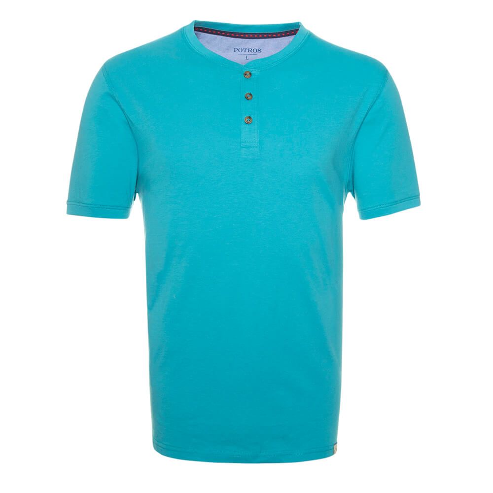 Polera Jersey Botónes En Cuello 