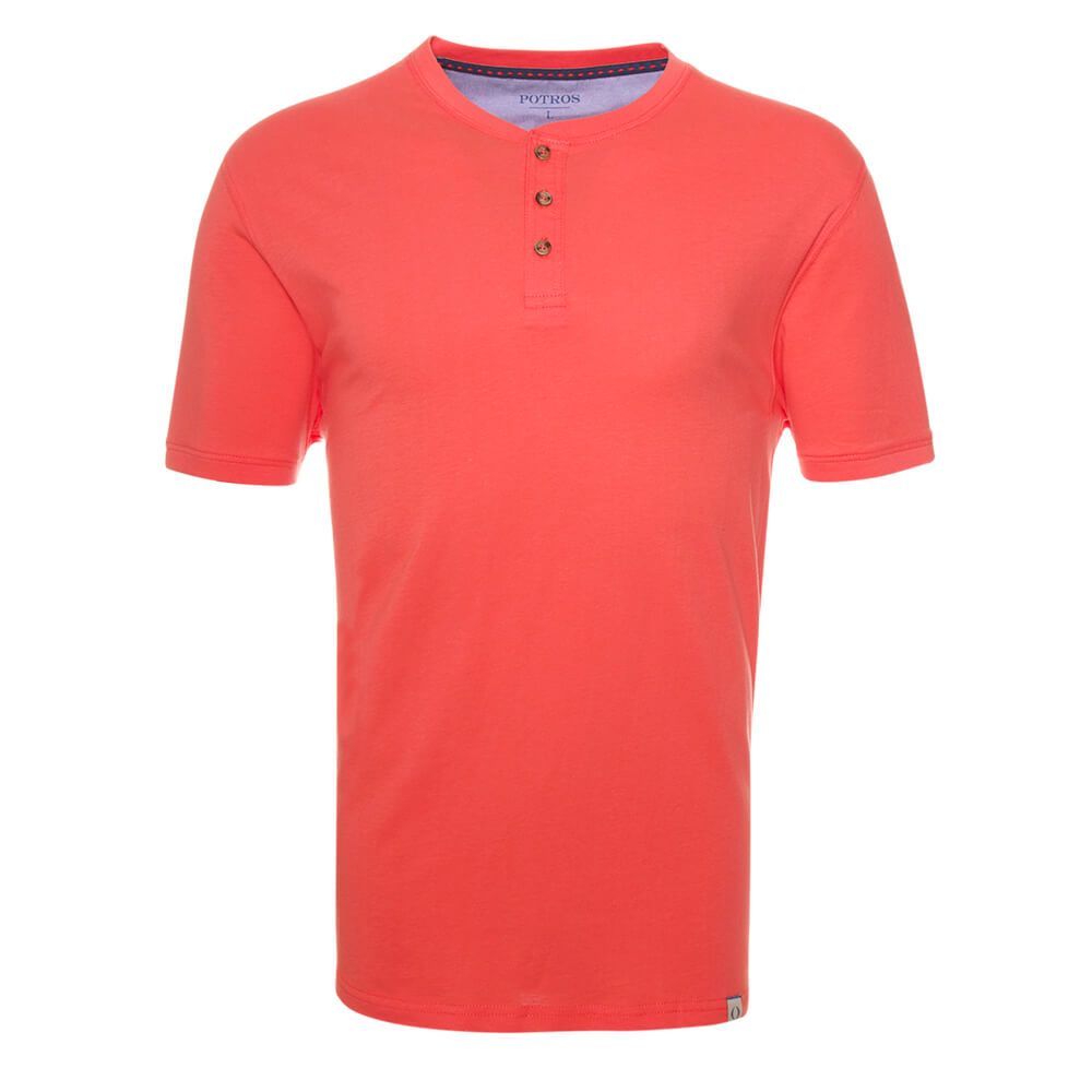 Polera Jersey Botónes En Cuello 