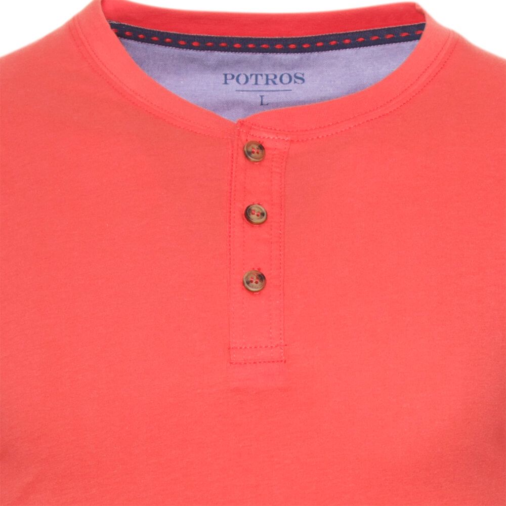 Polera Jersey Botónes En Cuello 