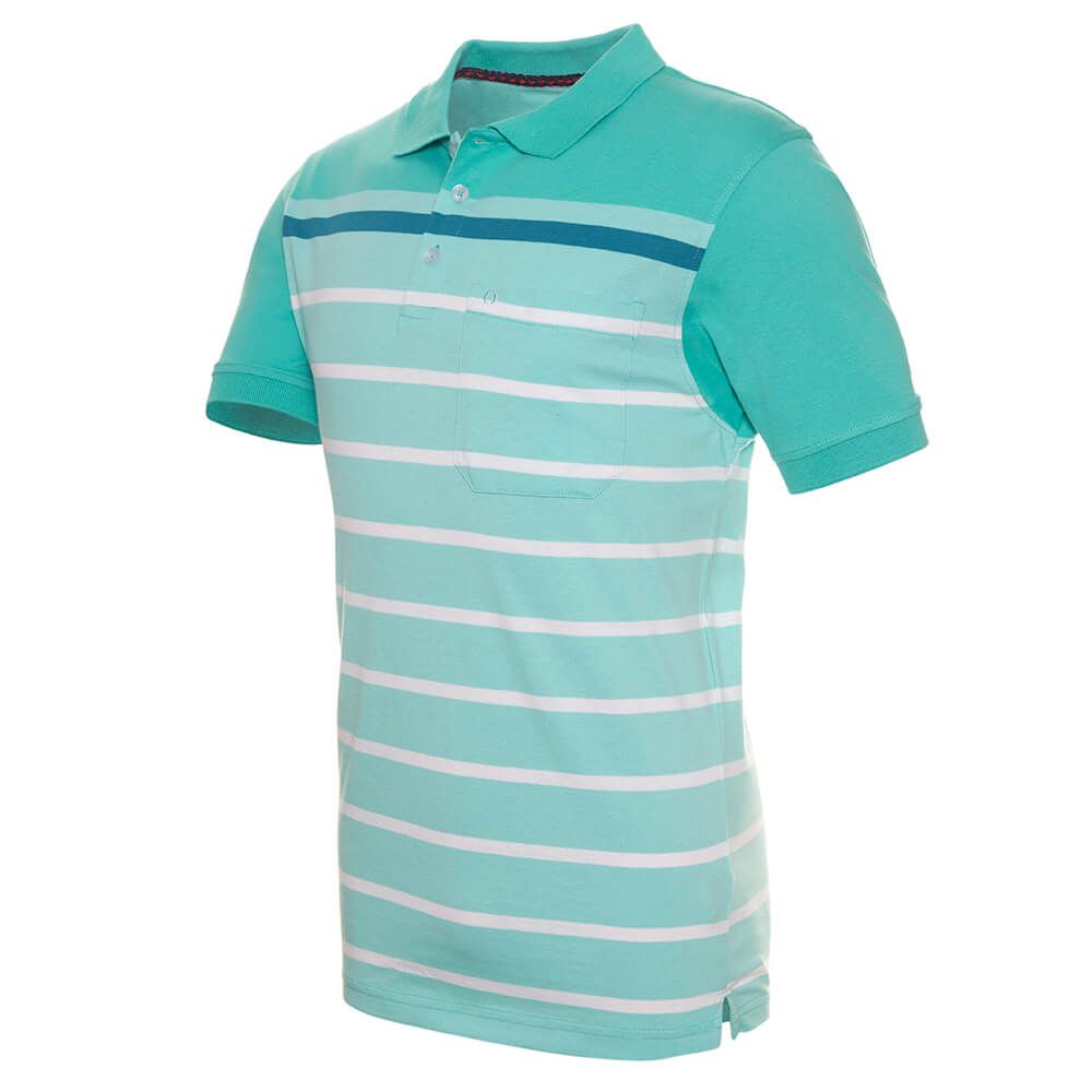Polera Listada Cuello Camisero