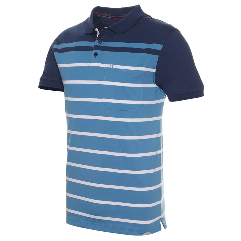 Polera Listada Cuello Camisero