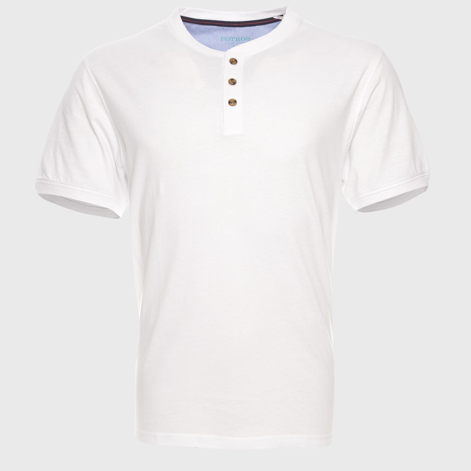 Polera Jersey Botones En Cuello 