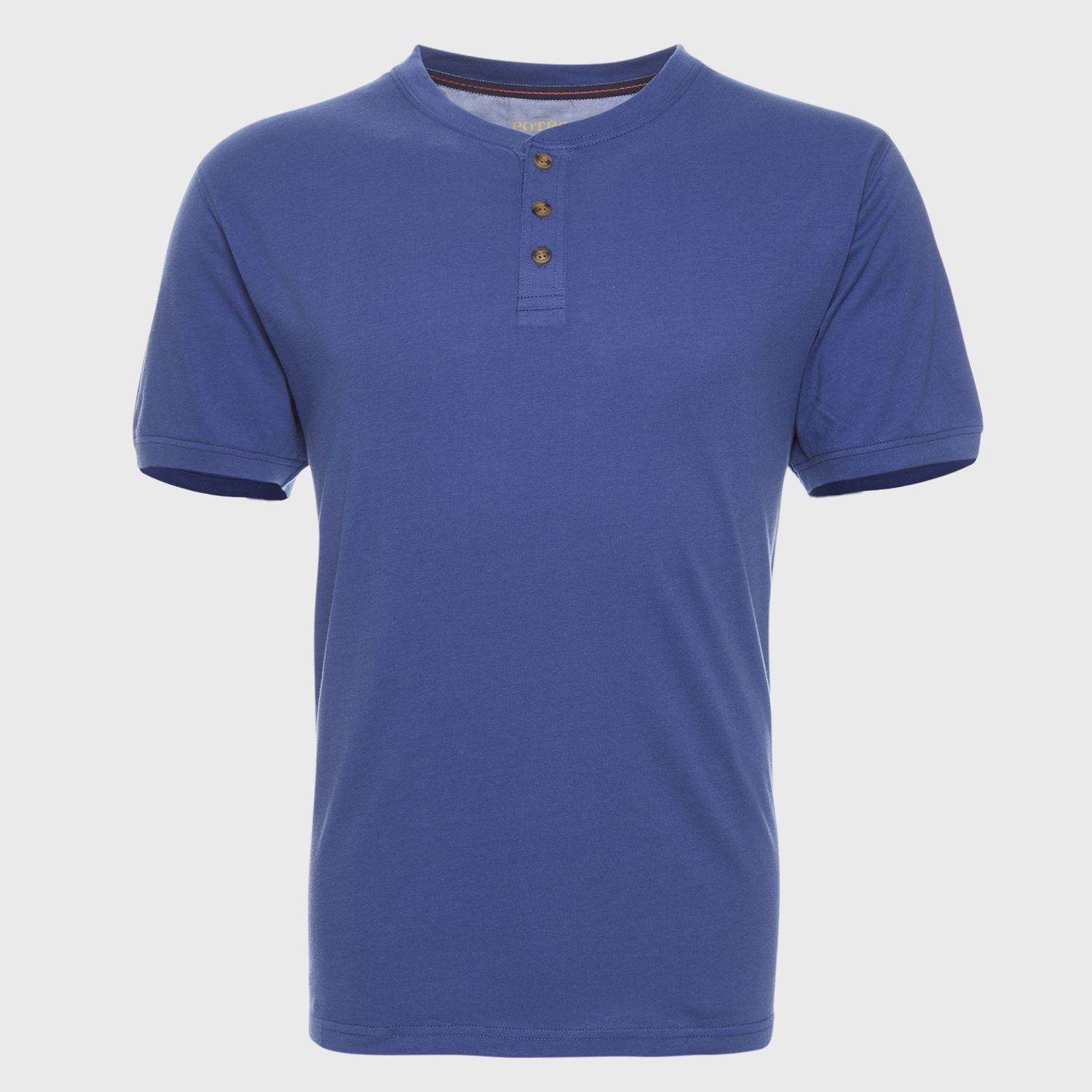 Polera Jersey Botones En Cuello 